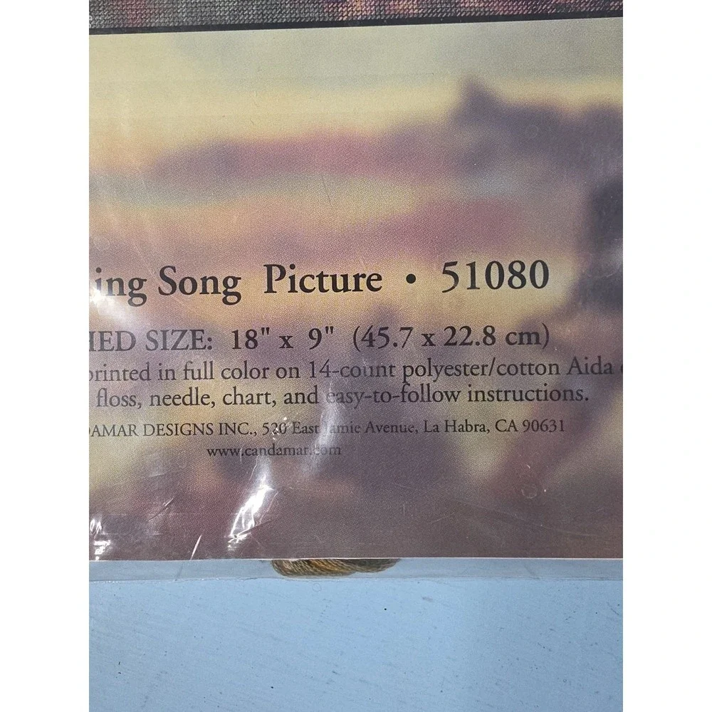 Morning Song Horse Picture Embellished Cross Stitch Kit Candamar Designs (51080)